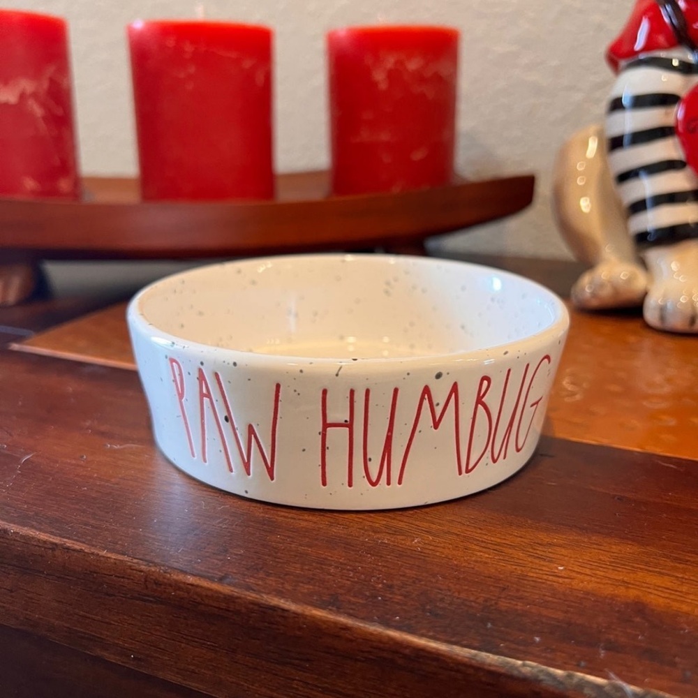 NWT Rae Dunn  PAW HUMBUG Dog Cat Pet Bowl